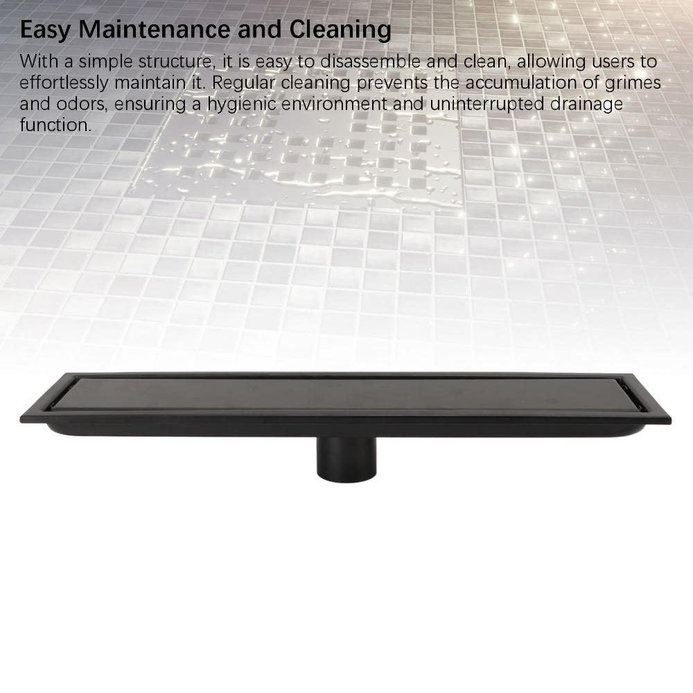 Invisible Shower Drain Rectangle Floor Drain Large Capacity Linear Floor Drain Laundry Room