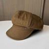 Spring and Autumn New Products Simple Letter Label Octagonal Hat Cap British Retro Newsboy Hat Men's and Women's Traveling Painter Hat