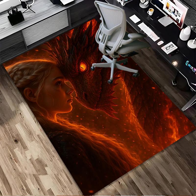 Dragon Bond Living Room Non-Slip Area Rug Soft Carpet for Bedroom Game Playroom Sofa Office Home Decor Doormat Christmas Gift C9211369