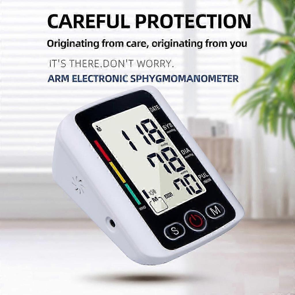 Talking Digital Automatic Wrist Blood Pressure Monitor with Large LCD Display for Easy Reading