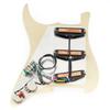 Musiclily Pro-SE ST-DPHC SSS Pre-Wired Stratocaster Pickguard Aged White Pearl Ceramic Single Coil Humbucker
