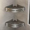 No-Drill Aluminum Bathroom Corner Shelf