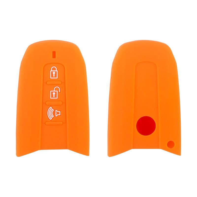 Suitable for Ssangyong Lester G4 Silicone Key Cover Smart 3-button Soft Rubber Car Key Bag Car Remote Control Sheath