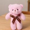 Bear Doll Stuffed Plush Big Head Bear Doll with Bow Tie for Valentine s Day Birthday Wedding