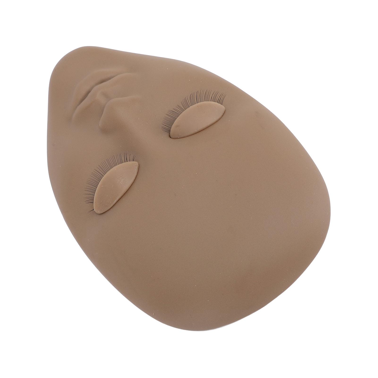 

Lash Mannequin Head Silicone Removable Eyelid Multifunctional Eyelash Extension Mannequin Head for Makeup Practice Teaching Training