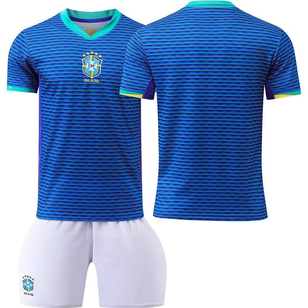 2425 Brazil away football jersey No. 10, No. 7, No. 9 children s adult jersey Jersey cross-border export 16