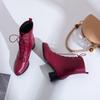 Women's High-heeled Short Boots Autumn and Winter Comfortable Versatile Thick-heeled Large-size Casual Short Boots
