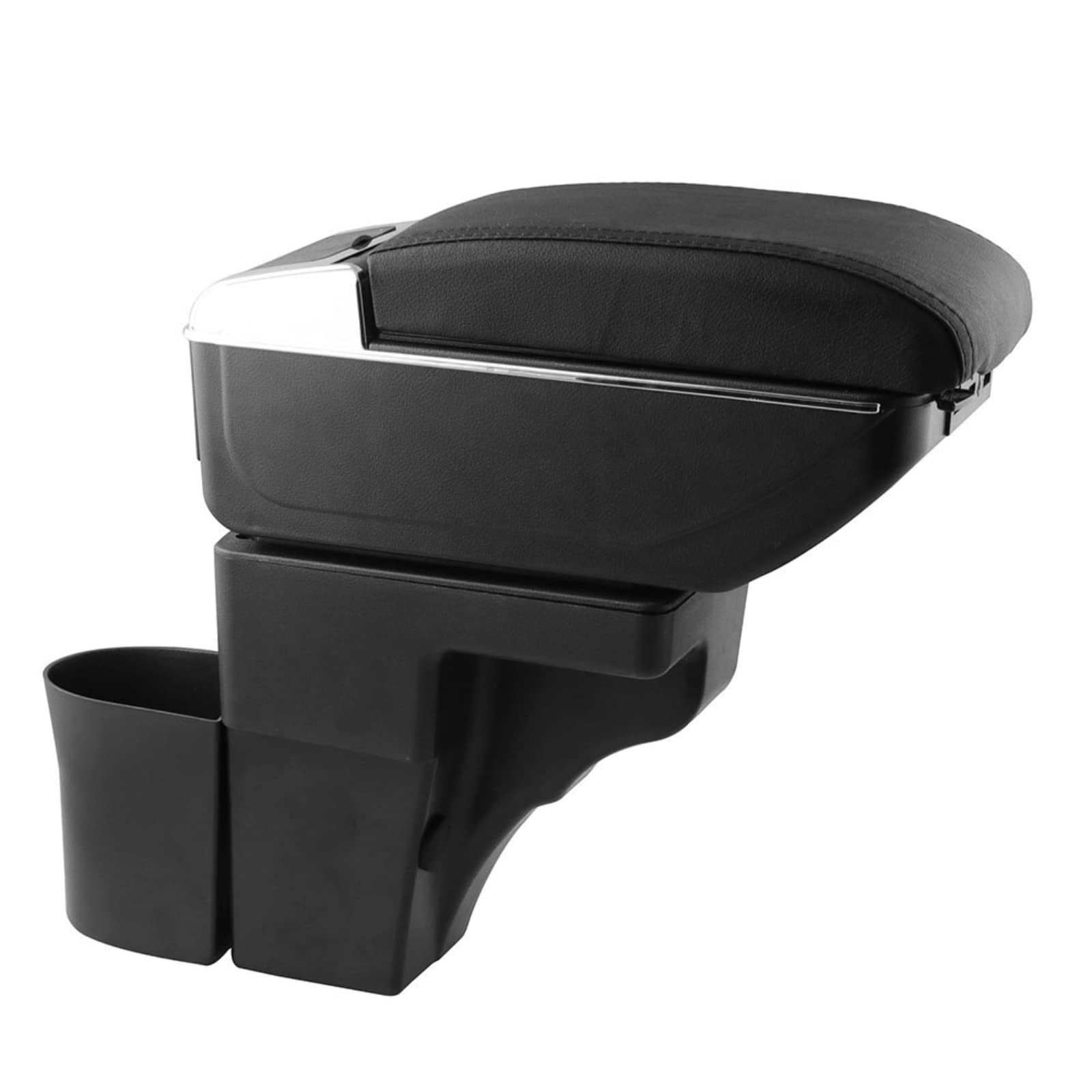 

Sporacingrts Подлокотник Консольный Бокс для Nissan Note E12 2012 Черный Кастомный Черный с Хранилищем Подстаканником USB и Аксессуарами (С сентября и далее) - Детали, чёрный