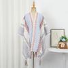 Neck Wrap Tassel Scarves Warm Knitted Cape Simple Imitation Cashmere Scarf  Travel Vacation