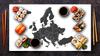 Szklana płyta ochronna na kuchenkę 90x52 Mapa