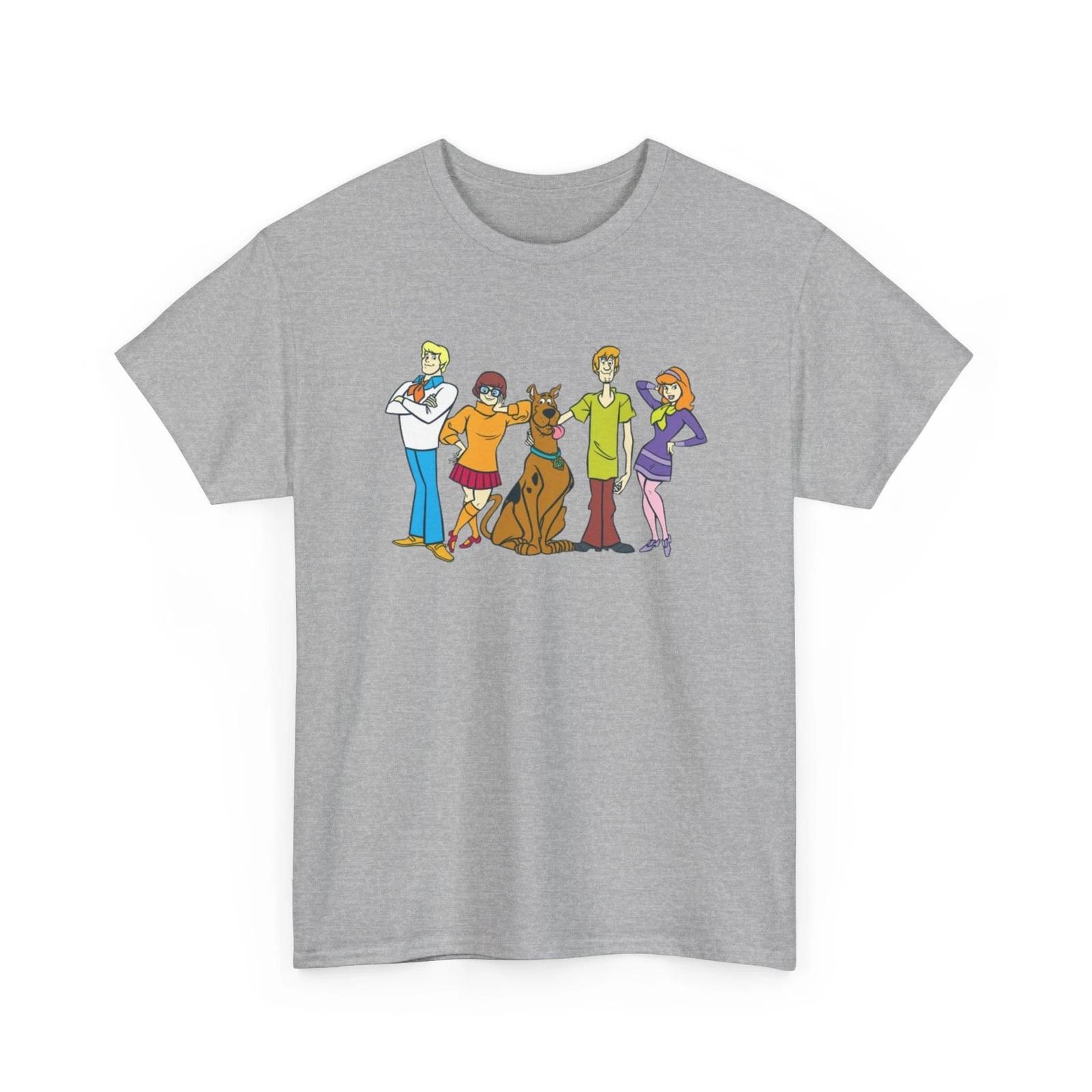 Scooby Doo Mystery Team T-Shirt | Retro Cartoon Animation Tee M