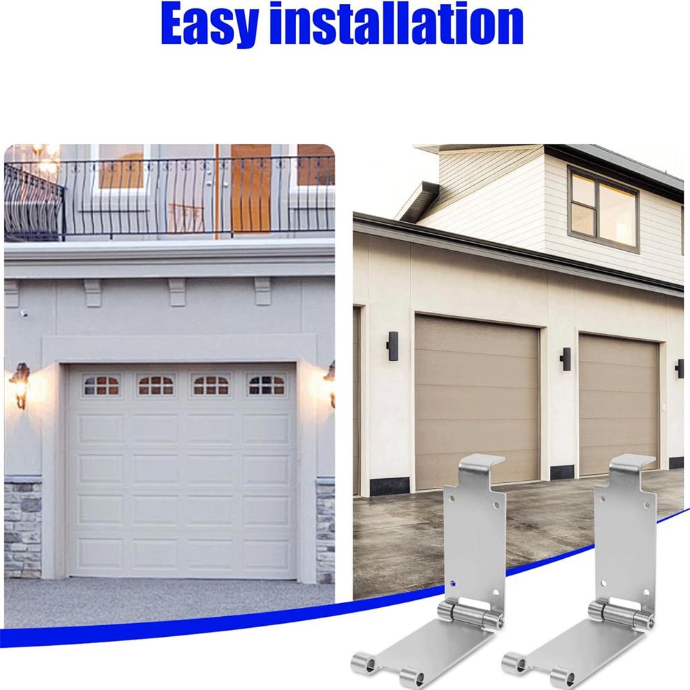 2Pcs Low Headroom Garage Door Top Brackets