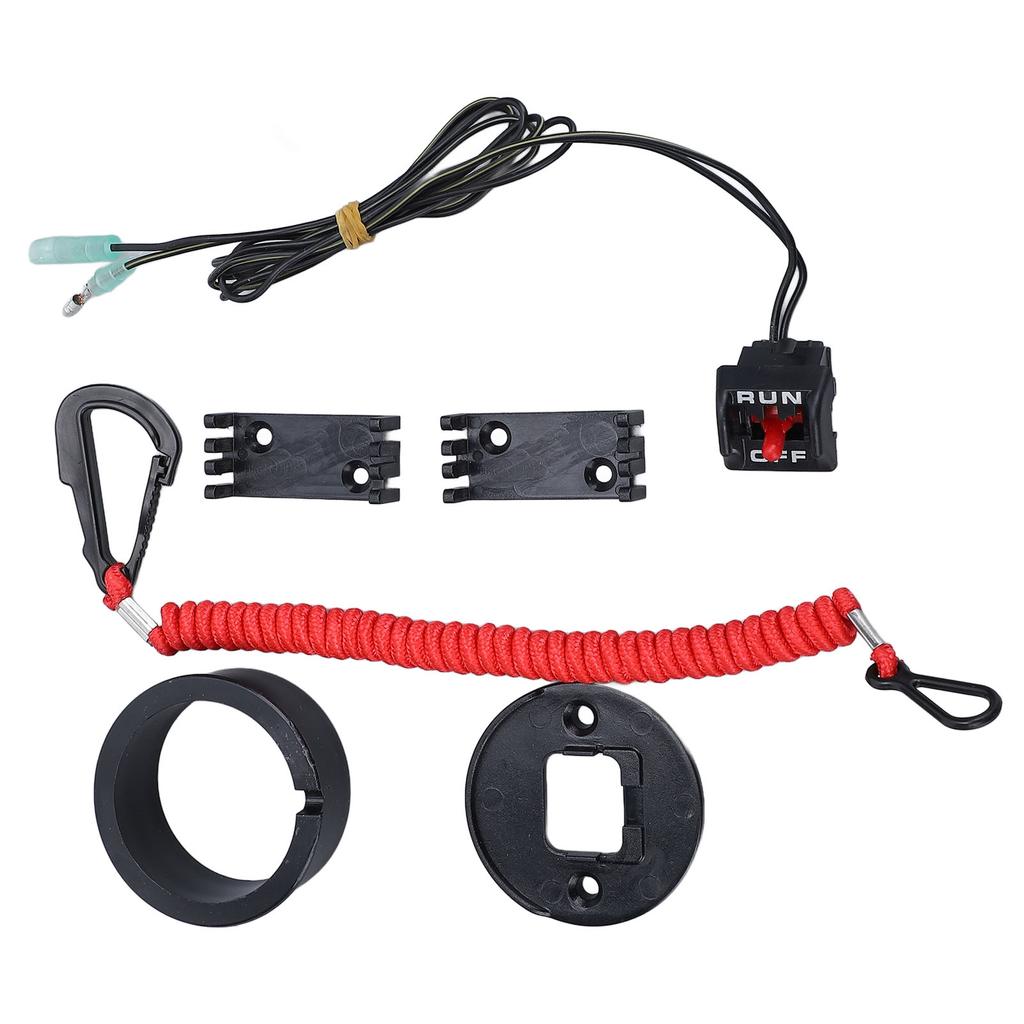 Engine Safety Lanyard Kill Stop Switch 19674A07 Stable Performance Lanyard Emergency Stop Switch for Mariner Outboard