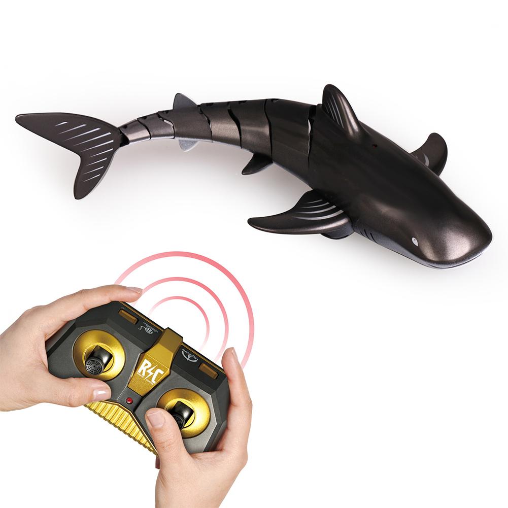 Remote Control Shark Toy For Kids 4CH Waterproof 2.4G RC Boats Water Pool Toy Christmas Birthday Gifts For Boys Girls