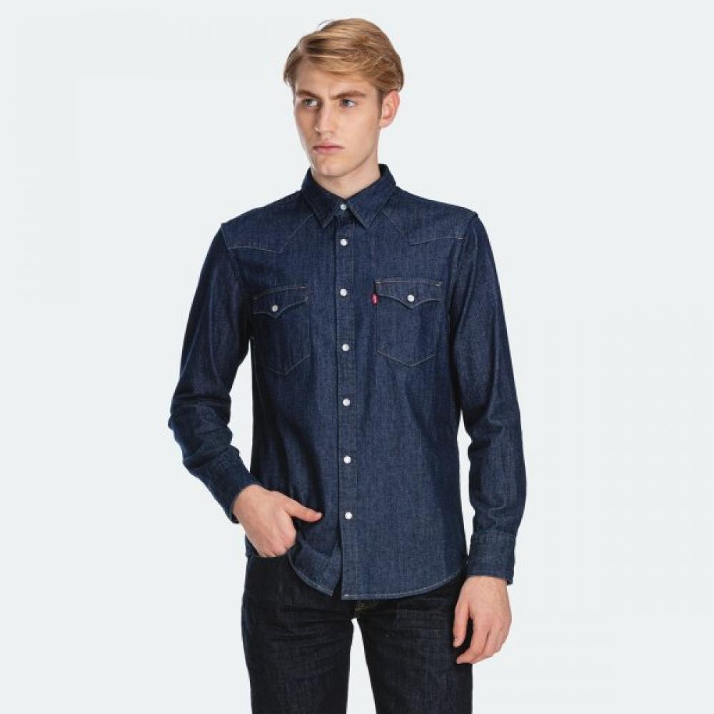 

Levi S Men S weStern Denim Shirt baStow 85744 0000 Indigo/105(XL
