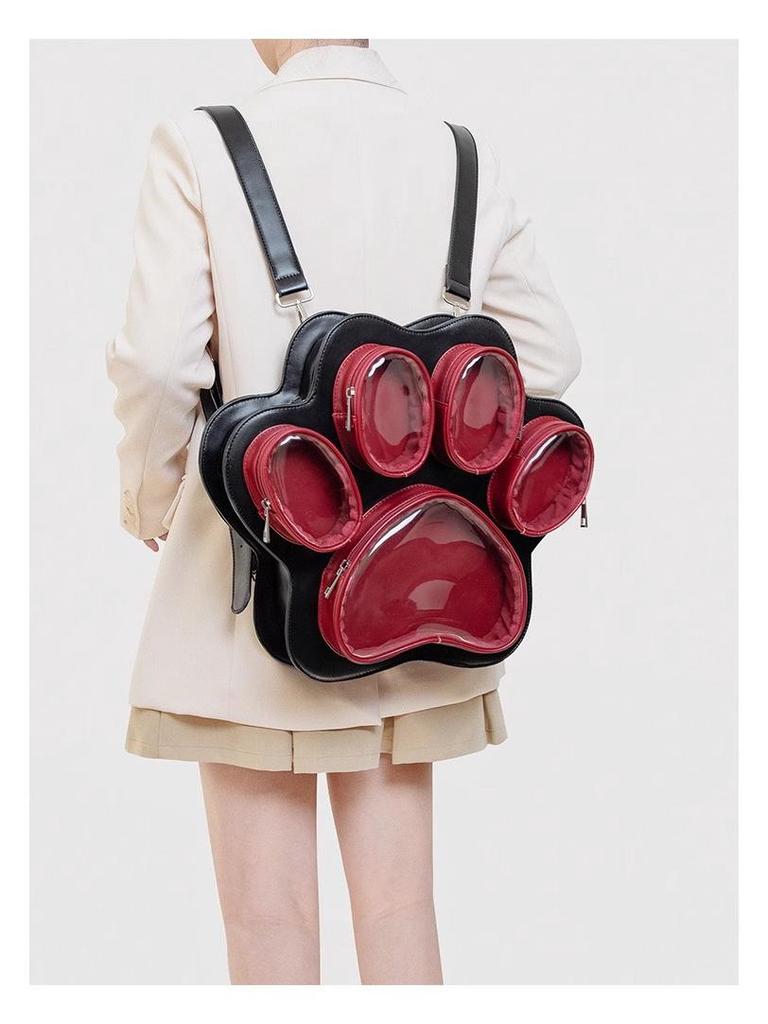 2025 Niedliche Japanische Katzenpfote Mädchenhaft Mehrschichtig Itabag - Modischer, Vielseitiger, Großvolumiger Crossbody-Rucksack.