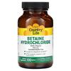 Betaine Hydrochloride with Pepsin, 600Mg, 100 Tablets