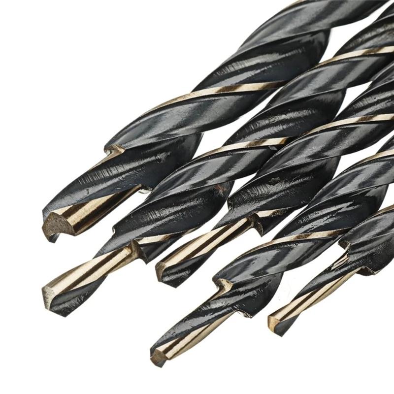 Stufenbohrer, Schnellarbeitsstahl-Bit zum Bohren von Holz, Kunststoff, Metall, Aluminium, 8-4/9-5/10-5/10-6/12-8 mm, Holzbearbeitungswerkzeug