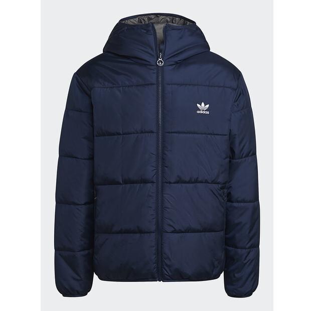 Демисезонная куртка adidas HM2462, темно-синяя, свободный крой