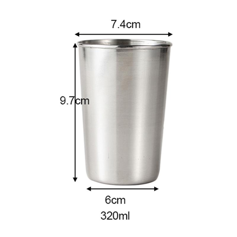 Elegant Stainless Steel Cup for Coffee and Cola Choose Your Desired Capacity