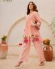 Women Designer Cotton Top Tunic Kurta Pant Set Indian Bollywood Party Wear Cord Set