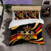 Belgium Football Pattern 3 Pieces Bedding Set Soft Microfiber Duvet Cover with Pillow Cases for Bedroom