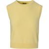 Solid Color Sleeveless Round Neck Knitted Vest Women Tops 2182B455-750