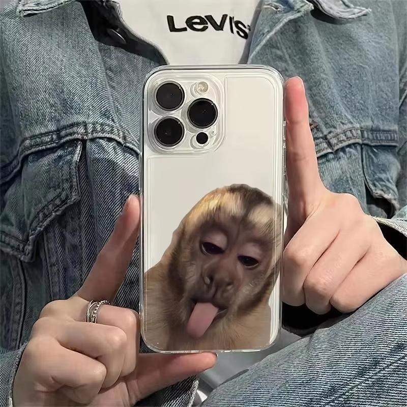 Monkey Graphic Pattern Phone Case For Xiaomi Mi Poco X6Pro X6 X7 X5 Pro Mi Poco F7 Pro F6 F5 Clear Bumper Cover