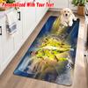 Cristiano Ronaldo Custom Name Flannel Rug Kitchen Mat Non Slip Floor Carpet Personalized Home Decor