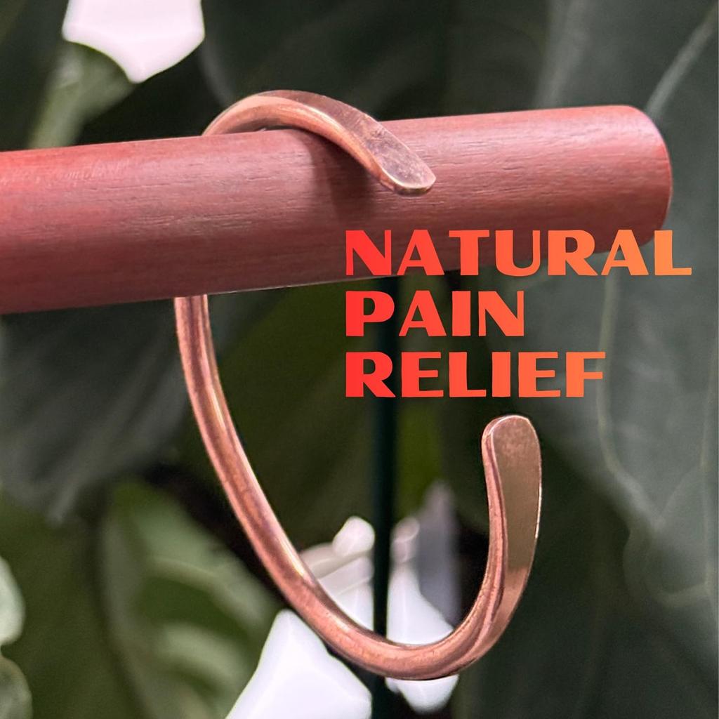Hand Forged 100% Pure Copper Bracelet. Made with Solid High Gauge Copper and Health Benefits. Enhance Your Well-being In Style…