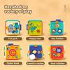6 in 1 Baby Learning Activity Cube Busy Board Montessori Sensory Toys with Music & Lights for Boy Girl Toddler Educational Toys