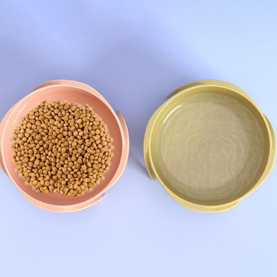 Cuenco para mascotas, contenedor de comida para perros de gran capacidad con Base antideslizante, cuenco para beber agua para gatos de diseño elevado para mascotas pequeñas