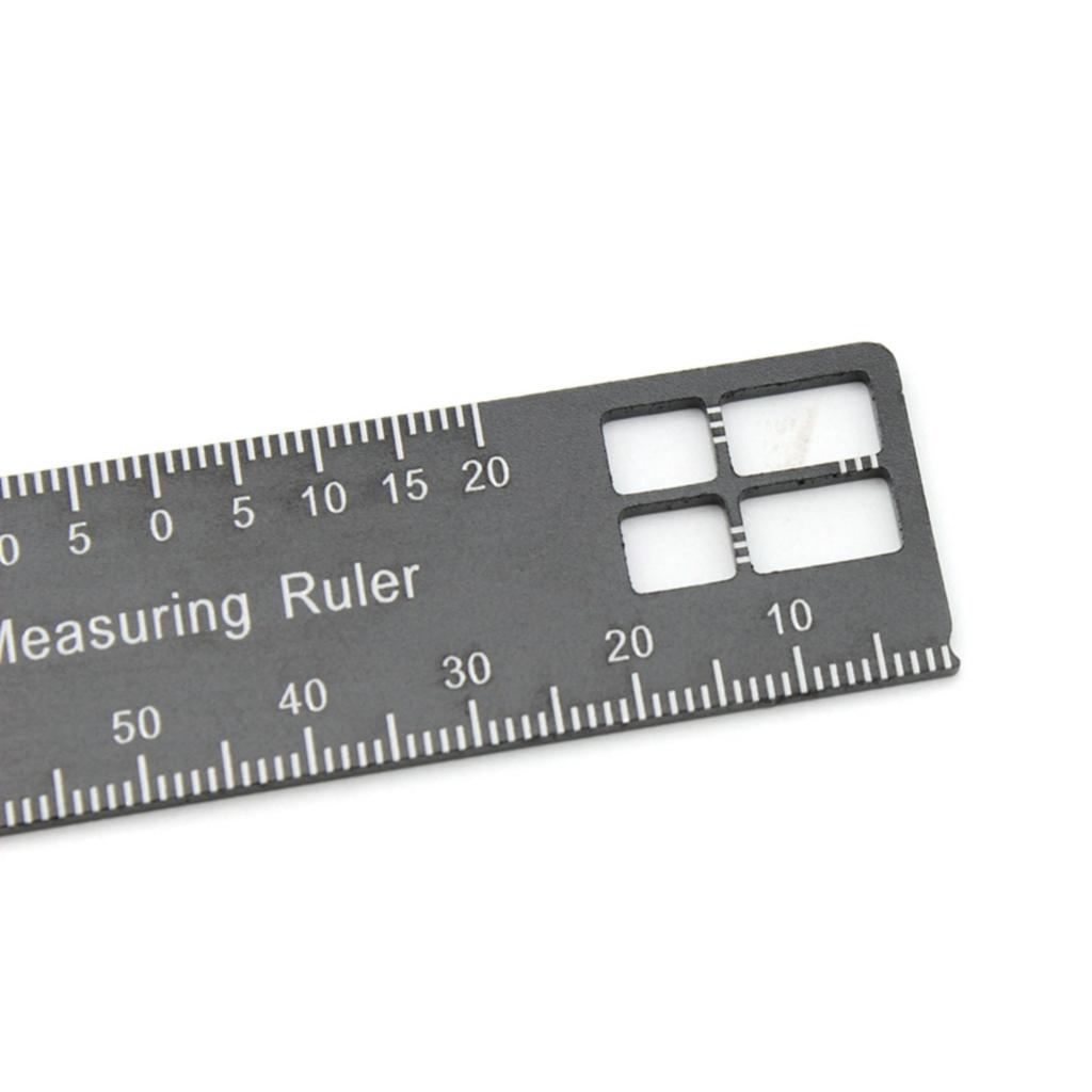 Ergonomic Dental Precision Measuring Ruler Small Handheld Tooth Measurement Device for Accurate Tooth Length Measurement
