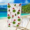 Ultra-Soft Beach Towel with Grinch Theme,Ideal for Pool - Camping, Diving - Perfect Travel Essential, Vibrant Beach Towel.