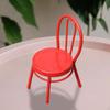 Dollhouse Miniature Chair Role Playing Pretend Toy Doll House Decoration Furniture Model for