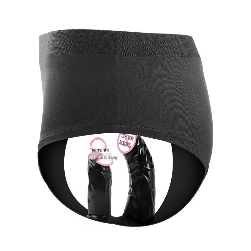 Long Love Erotic Wear: Realistic Dildo Mask with Self-Stimulation Pants & Masturbator