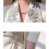 Chinese Style Spring 2 Piece Sets Women Elegant Embroidery High End Frog Button Jacket White Flared Pants