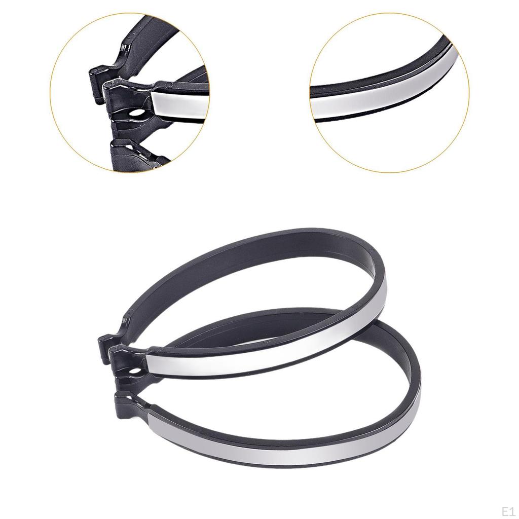 2 pezzi clip per pantaloni da ciclismo clip per pantaloni da bicicletta, fascia per caviglia gamba pantalone ad alta visibilità