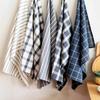 Simple Cotton Yarn-dyed Kitchen Towel, Blue Series Household Napkin Tea Towel