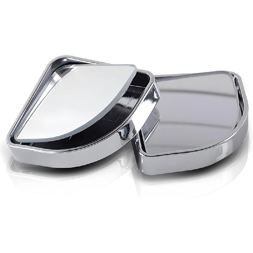AUCELI Blind Spot Mirror For Car, Adjustable 360° Wide Angle Side Rear View Mirror, 2Pcs Fan Shape HD Glass Convex Rear View Mirrors, ABS Rearview