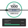 USB C HUB 1000Mbps 3 Ports USB 3.0 Type C HUB USB To Rj45 Gigabit Ethernet Adapter Docking Station for MacBook Laptop Computer