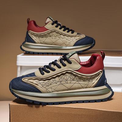 Beliebte Herrenschuhe Frühling neue Mode trendige Marke vielseitig lässig Forrest Gump Schuhe Laufen Sport dicksohlige gebratene Straße Papa Schuhe