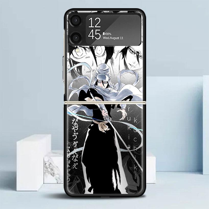 

Bleach Kuchiki Rukia Phone Case For Samsung Galaxy Z Flip7 Flip6 5G Flip5 Flip4 Flip3 ZFlip 7 6 3 4 5 Shockproof Back Cover Gala Samsung Z Flip 7