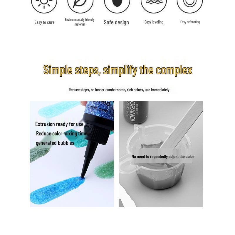 UV Crystal Epoxy Glitter Set – 6, 12, or 24 Color Options for Handmade Jewelry