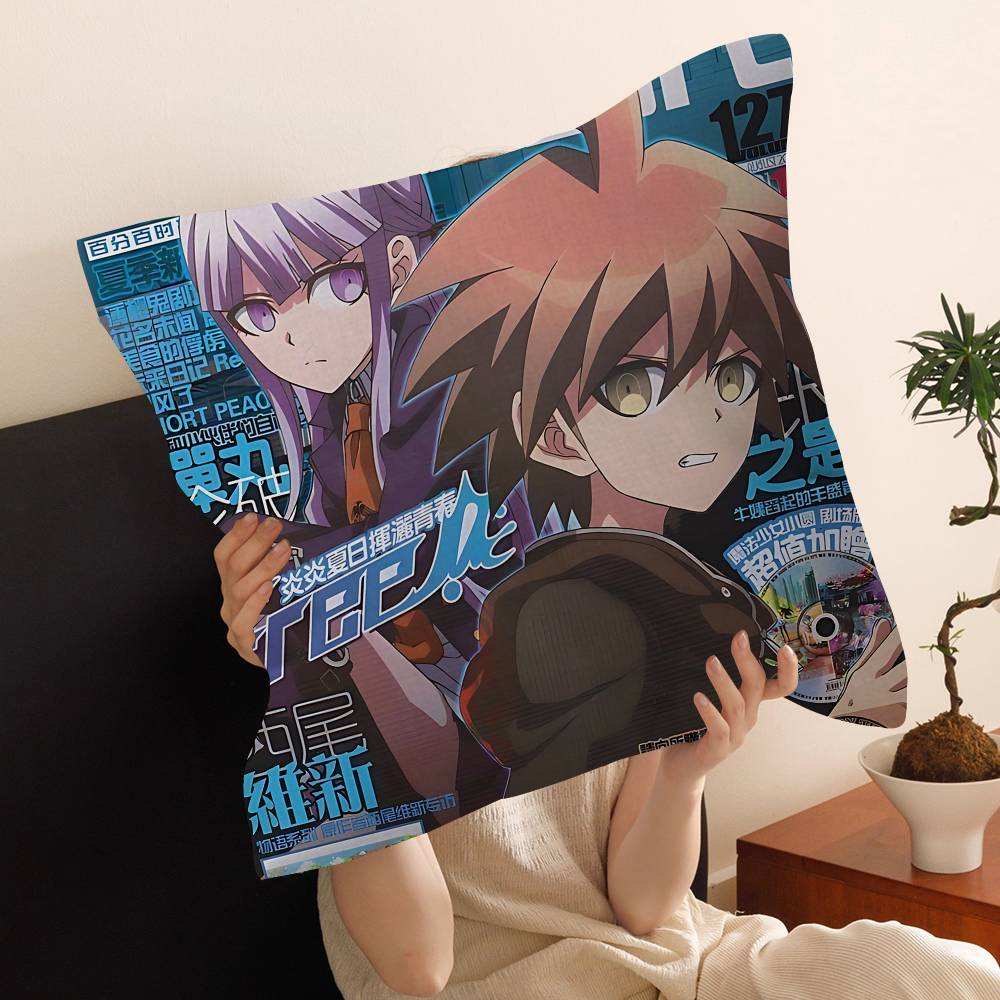 Classic Anime Danganronpa Pillow Anime Pillow Sofa Bed Head Pillow Cover Cushion Cover 45x45 Cm Fashion