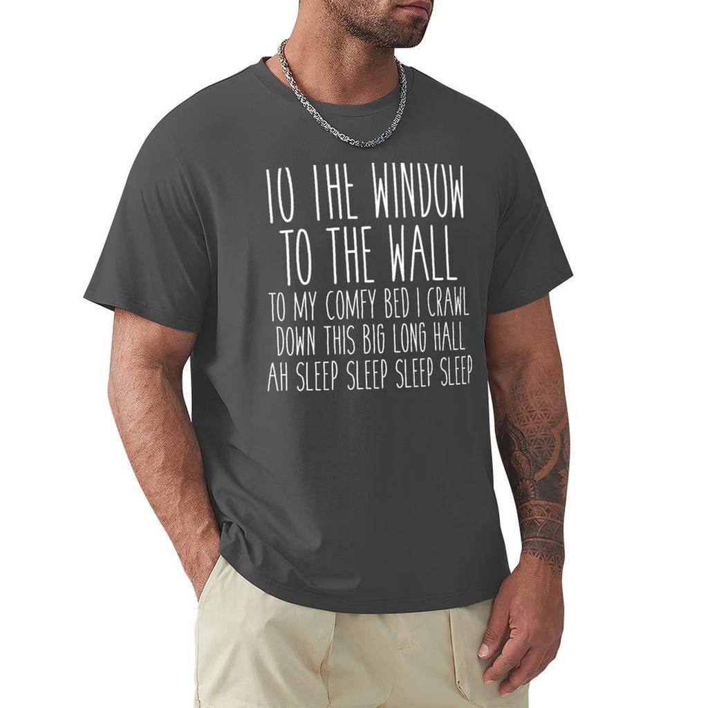 To My Comfy Bed I Crawl T-Shirt Oversizeds Vintage Sports Fans Men'S Clothing