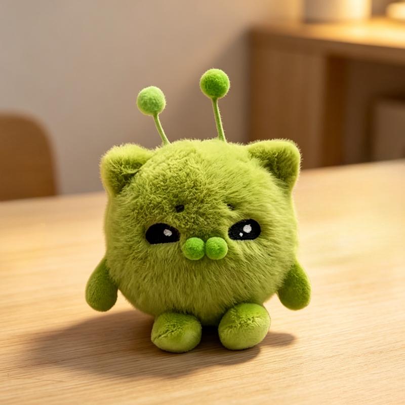 Peluche Chat Alien Kawaii Peluche Réaliste Jouet en Peluche Marchandise de Jeu Anime Figurine de Personnage Poupée Article de Collection Cadeau de Fête Pour Ami