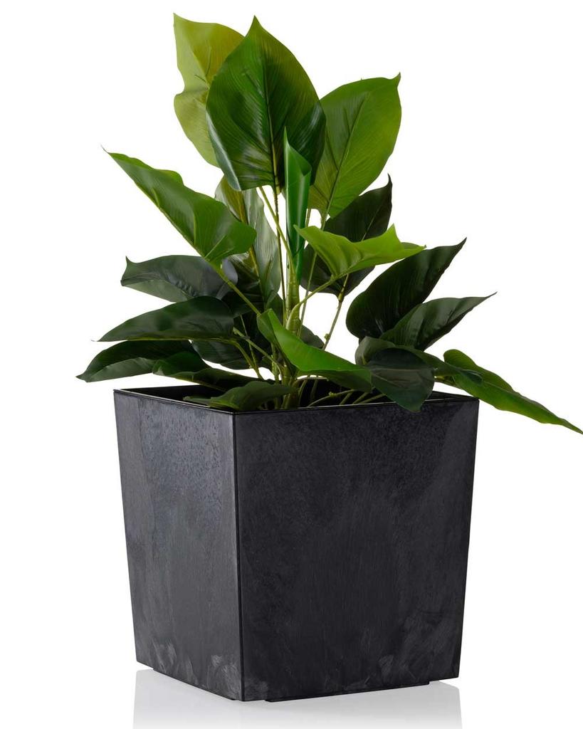 Donica Flore Czarny Beton H25X25 Cm