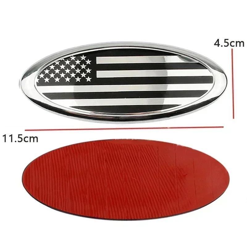 115x45mm ABS Car Rear Badge Front Hood Bonnet Emblem Accessories for Focus Fiesta Mondeo F150 Ranger Fusion Kuga