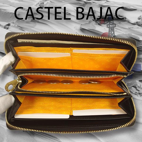 Castelbajac Round Zip Long Wallet, Cite Series, Black, 089653